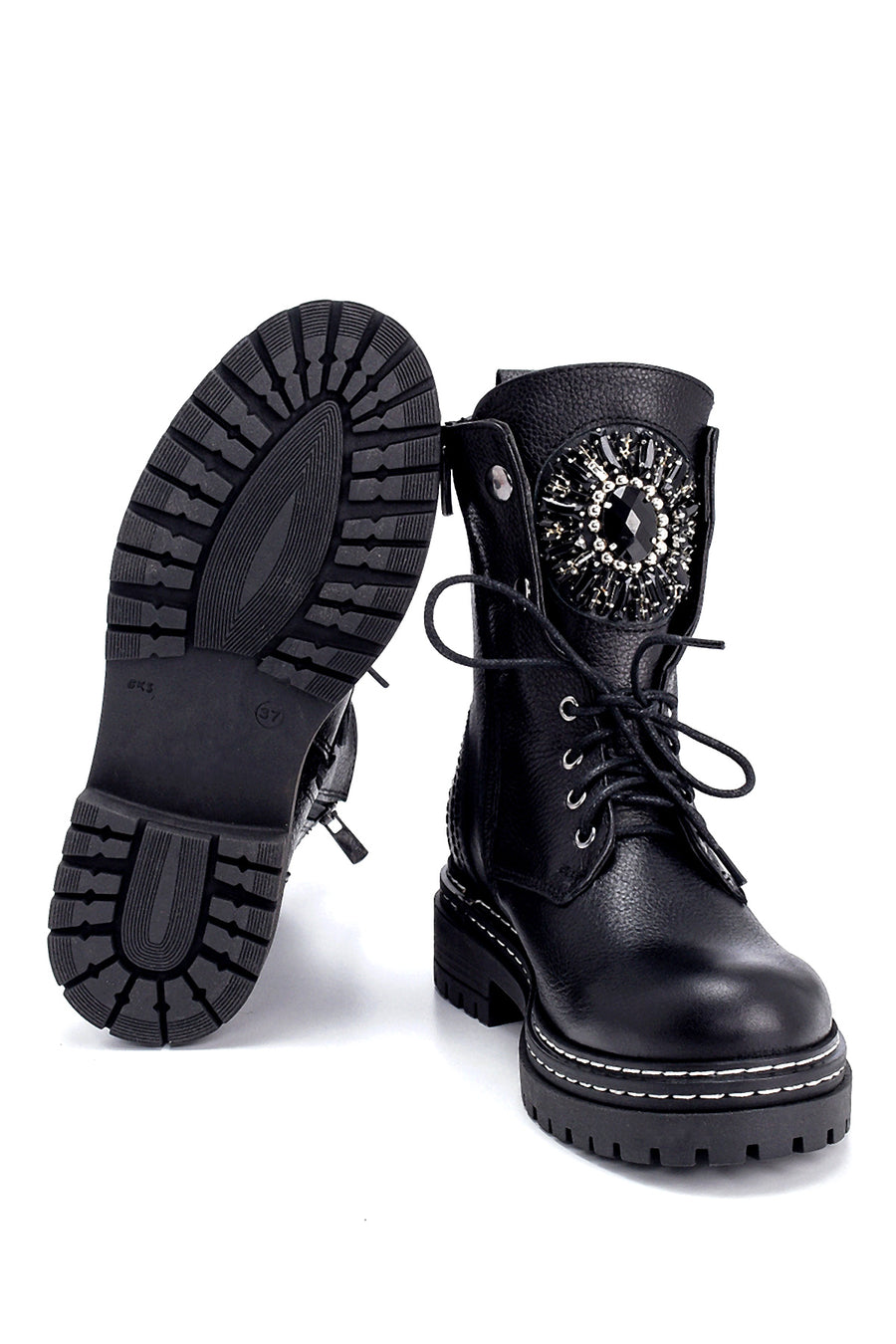 Women's Leather Stone Boots