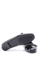 Women's Patent Leather Stone Ballet Ballet | Derimod