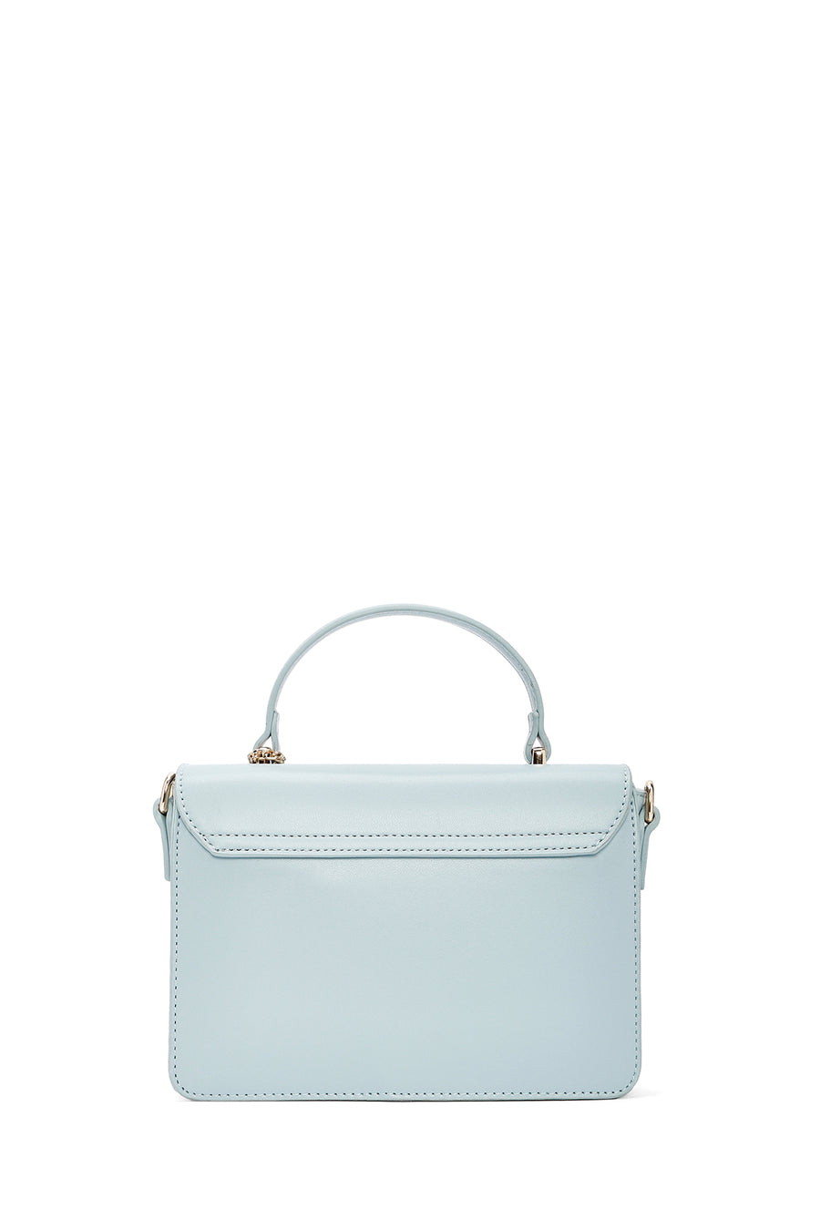 Women's Blue Long Strap Crossbody Bag with Accessory Detail