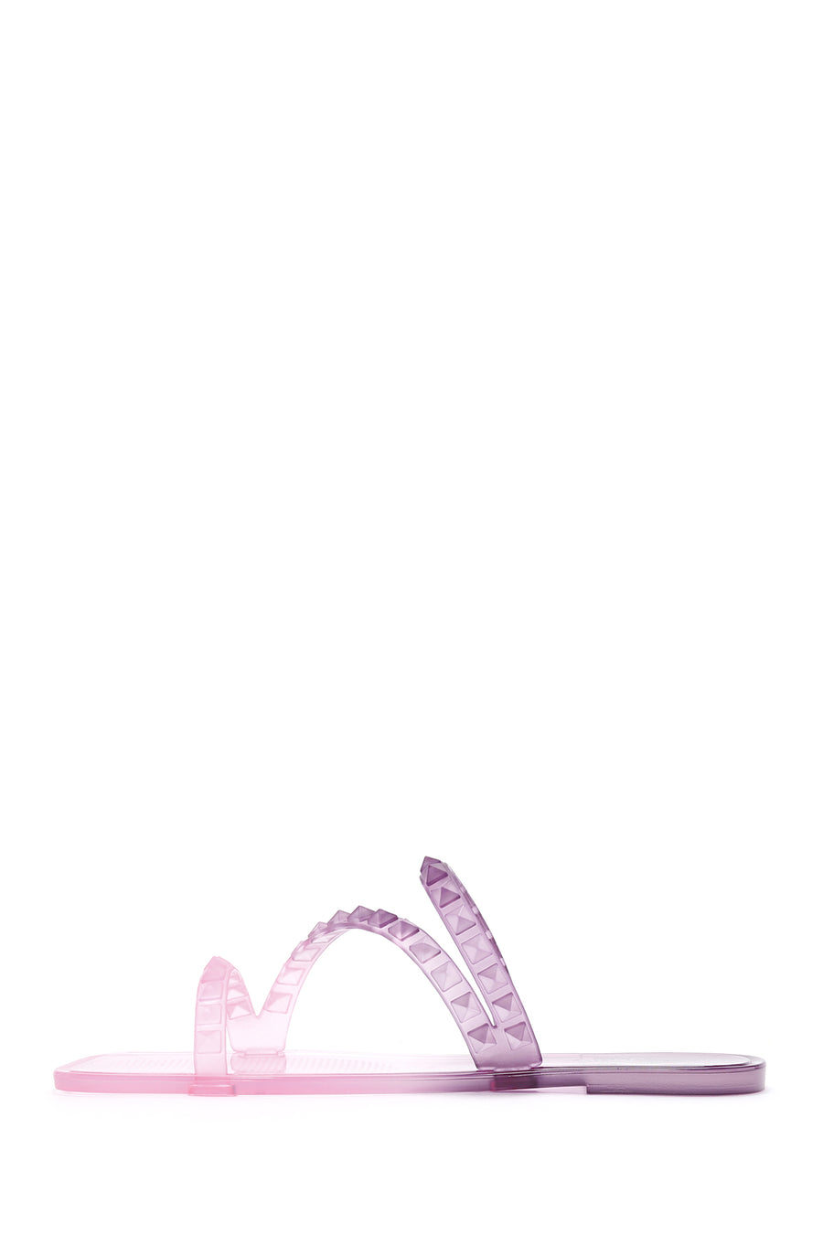 Women's Purple Transparent Jelly Slippers