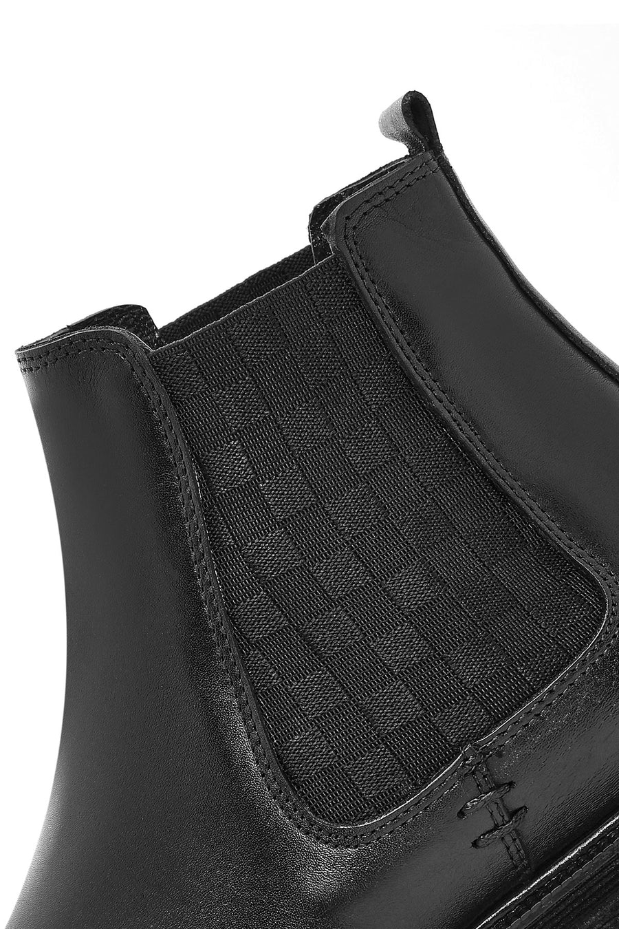 Men's Black Leather Chelsea Boots