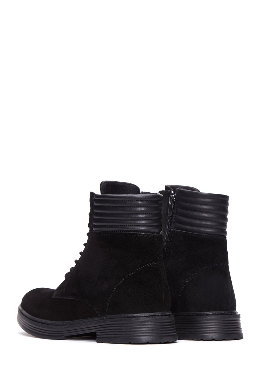 Men's Leather Zippered Boots