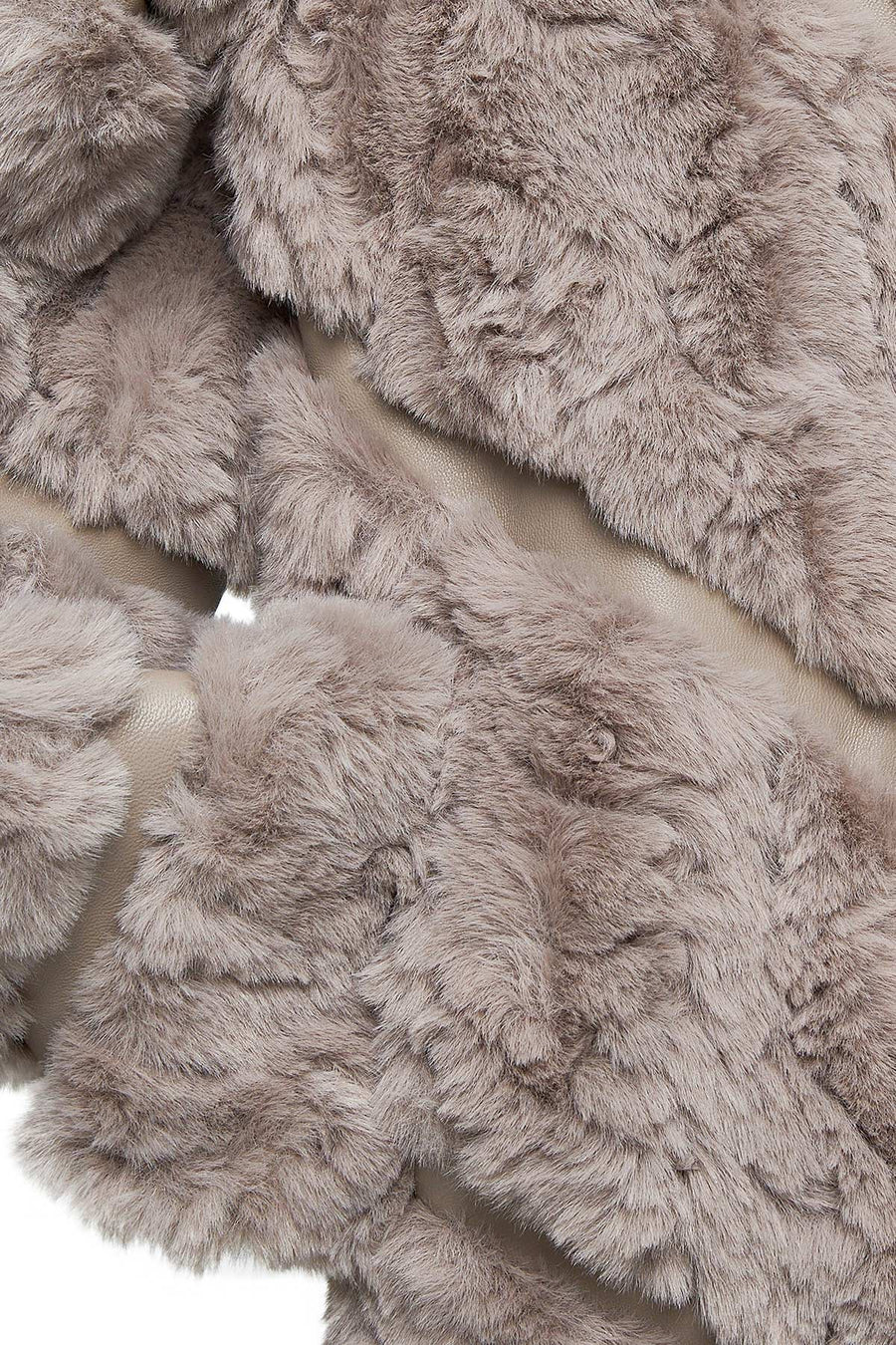 Melrose Women's Mink Teddy Leather Coat