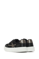 Woman Black Lace-Up Sneakers | Derimod