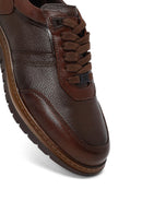 Men's Brown Lace-Up Leather Sneaker | Derimod