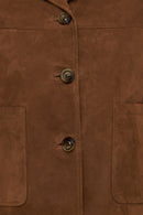 Jill Women's Brown Short Leather Jacket | Derimod