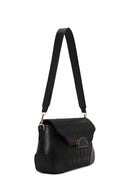 Woman Black Printed Shoulder Bag | Derimod