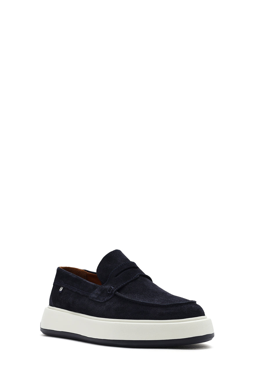 Men's Navy Blue Suede Leather Casual Loafer