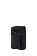 Men's Black Long Strap Leather Shoulder Bag | Derimod