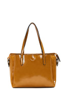Women's Taba Patent Leather Classic Shoulder Bag | Derimod