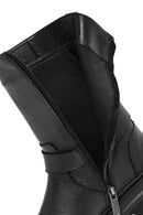 Harley Davidson Women's Black Sahara Zipper Leather Boots | Derimod