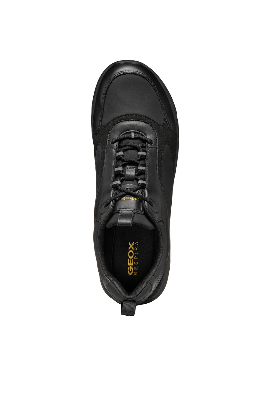 Geox Men's Black U Spherica Ecub-4 Lace-Up Sneaker