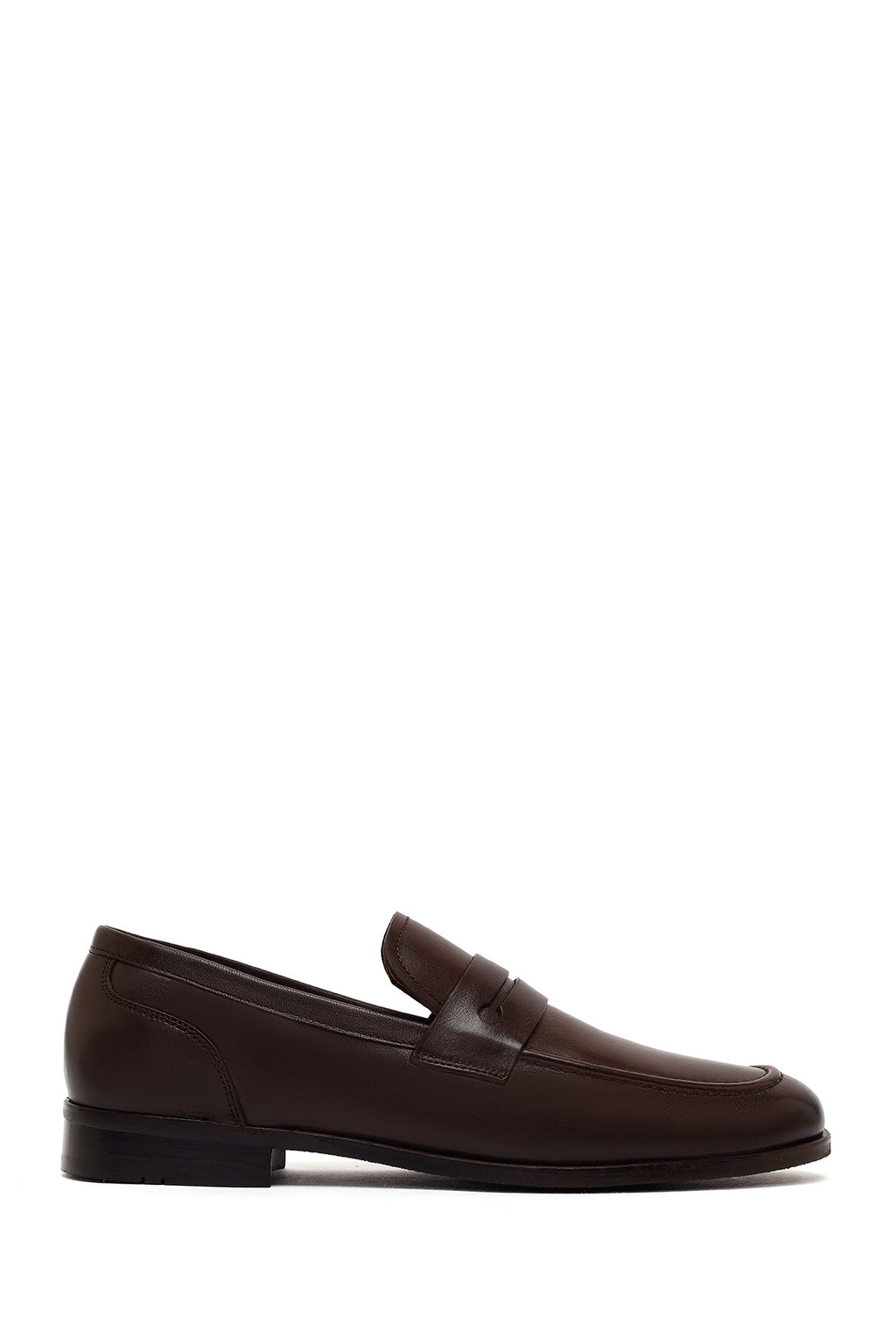 Derimod Black Erkek Kahverengi Deri Klasik Loafer