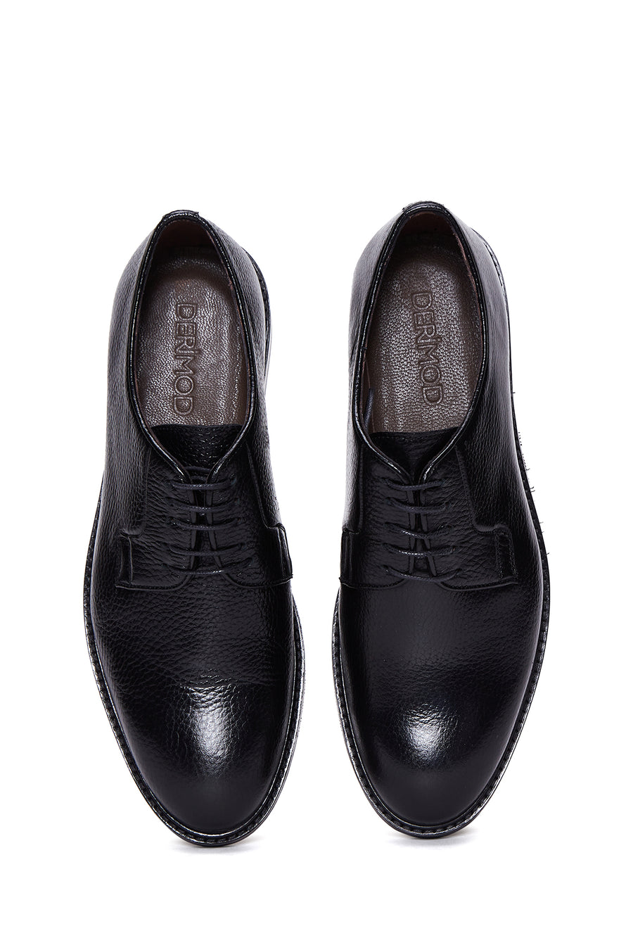 
Men's Black Lace-Up Leather Classic Shoes
