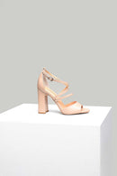 Women's Heeled Leather Sandals | Derimod