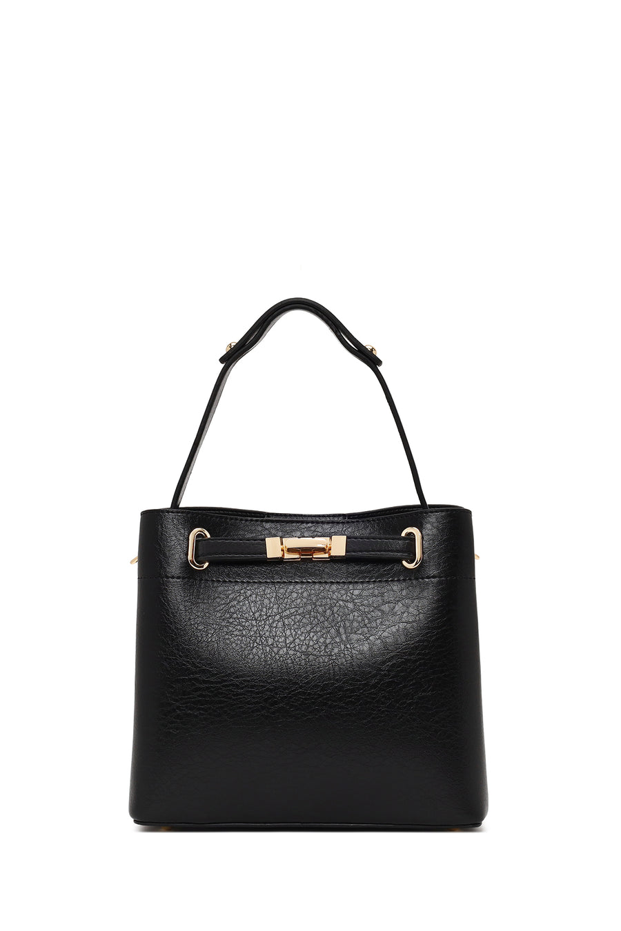 Woman Black Long-Strap Classic Shoulder Bag