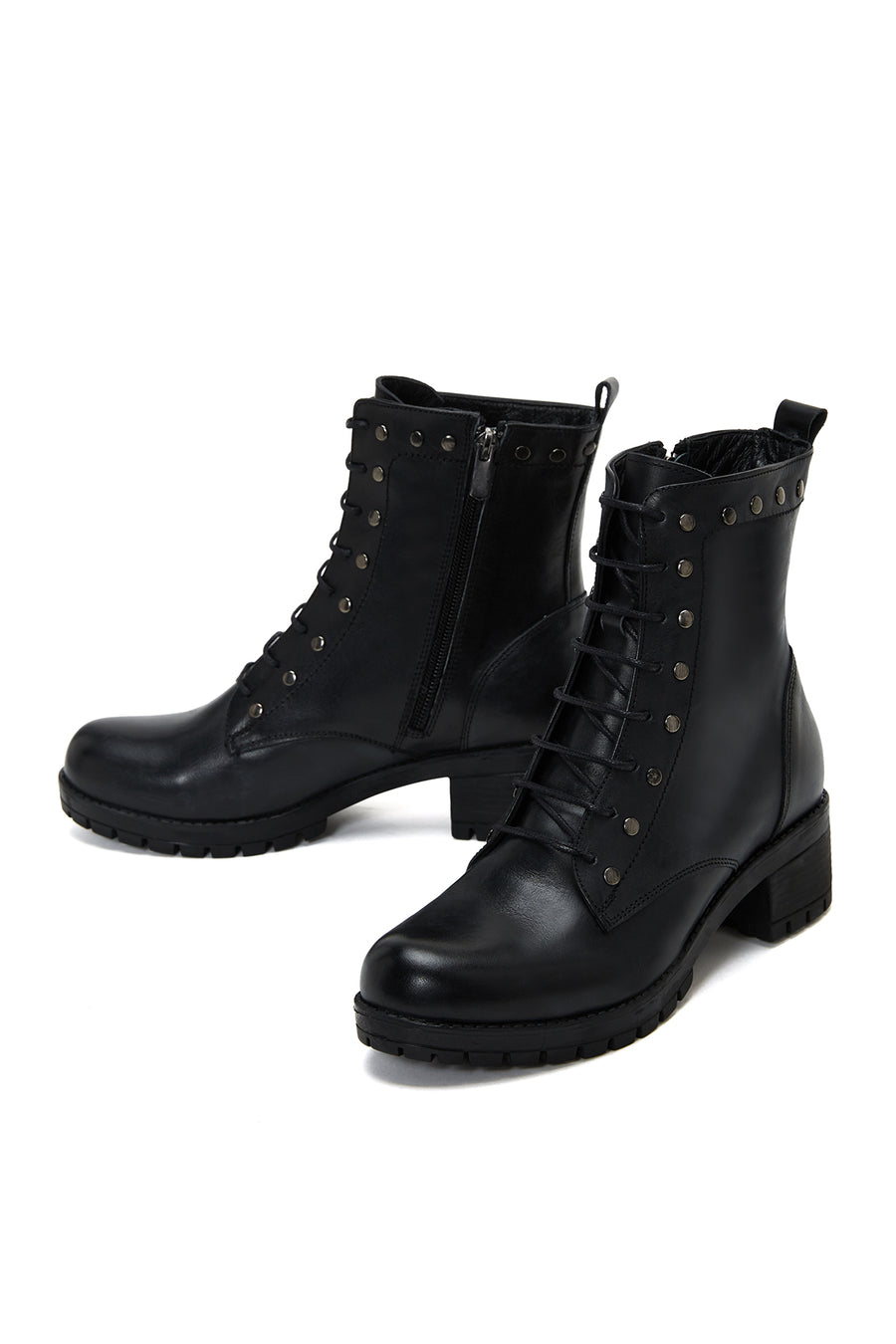 Women's Black Leather Boots