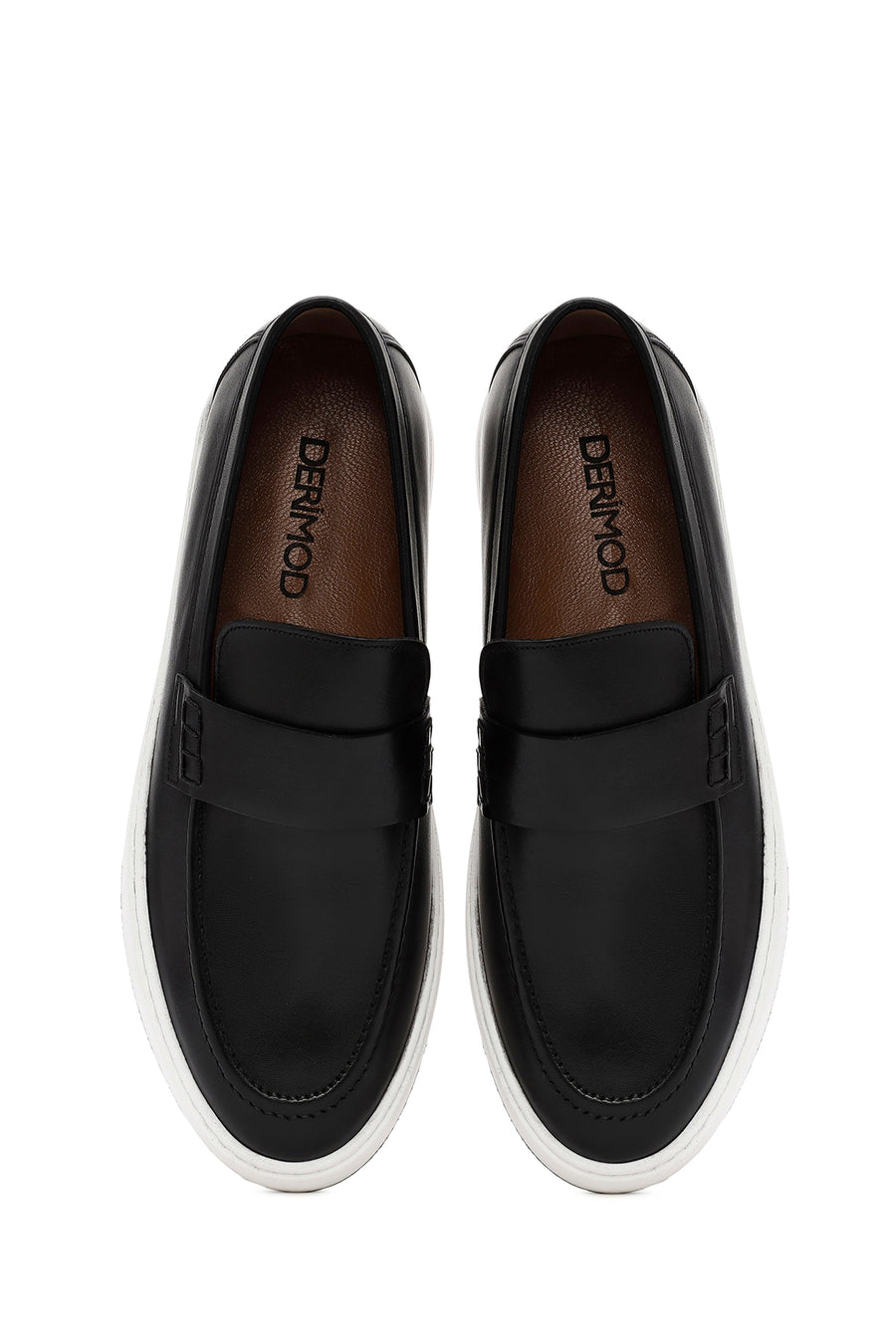 Erkek Siyah Deri Casual Loafer
