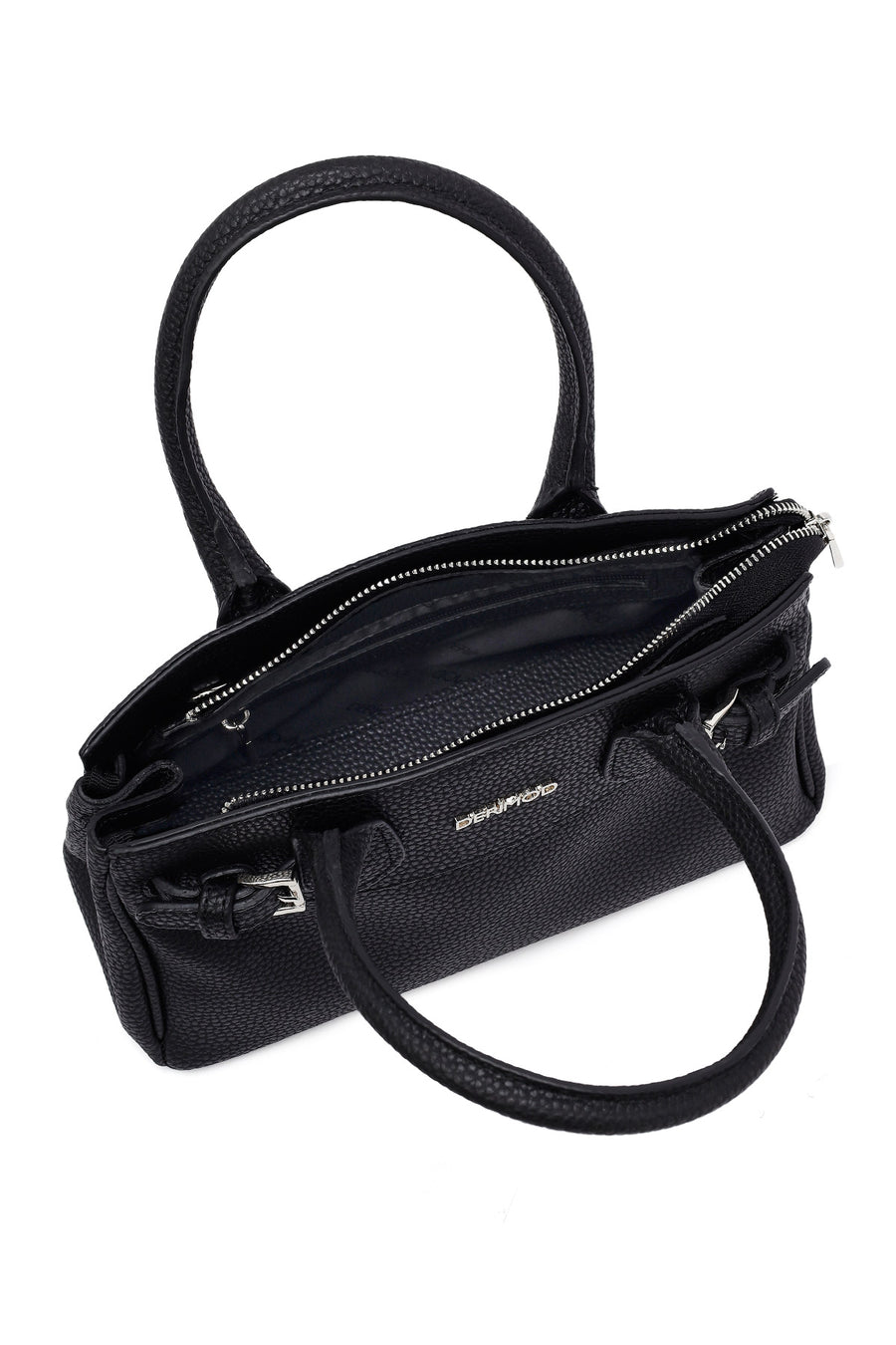 Women's Black Long Strap Classic Handbag