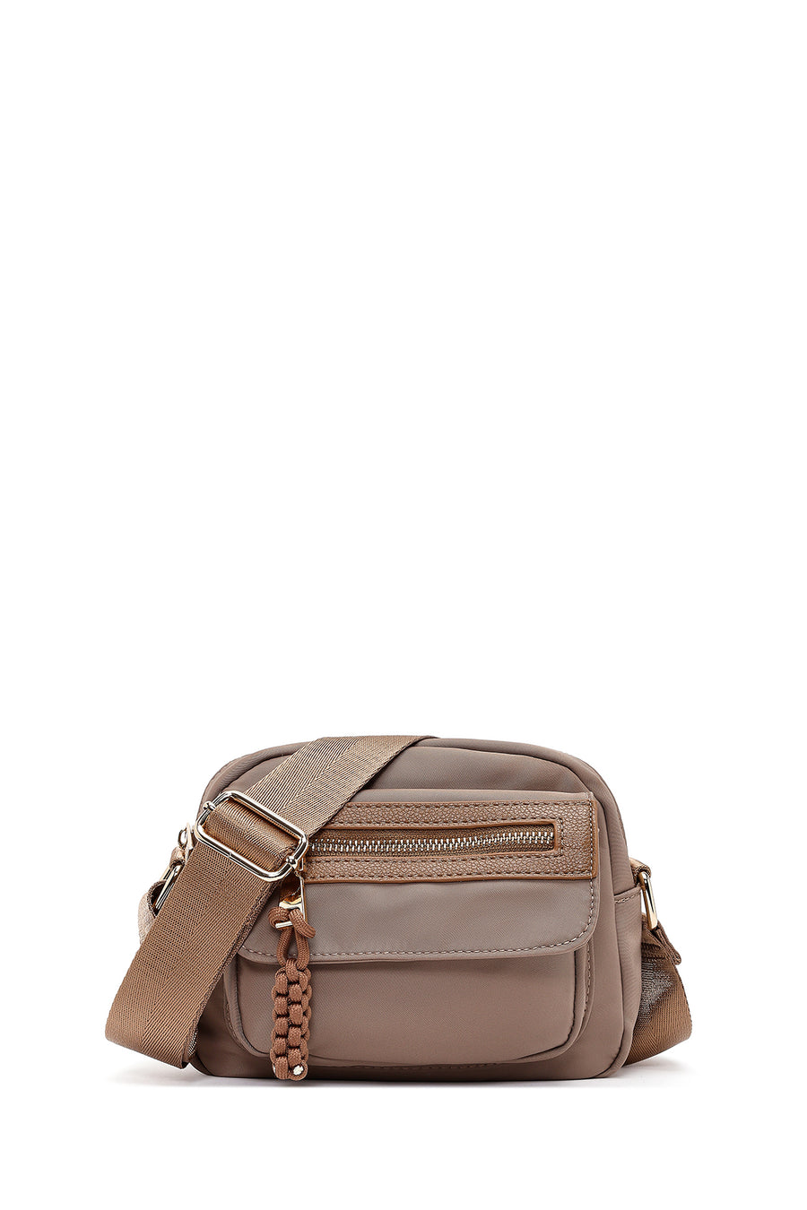 Women's Beige Long Strap Crossbody Bag 26PBD24676F | Derimod