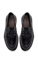 Male Black Leather Casual Loafer | Derimod