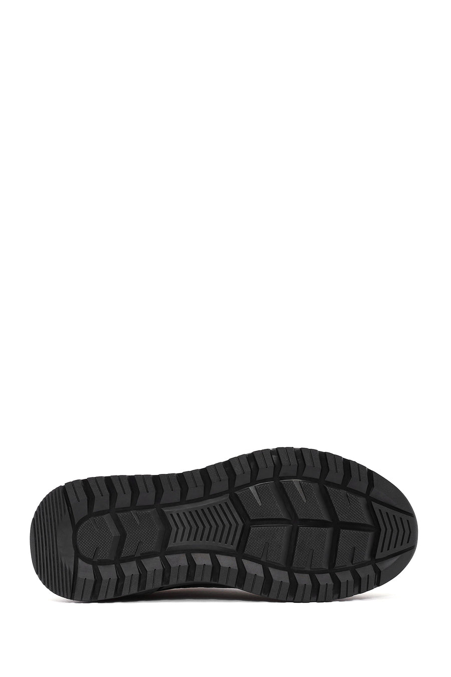 Men's Black Lace-up Leather Sneaker