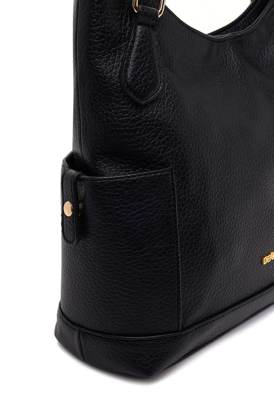 Woman Black Long-Strap Shoulder Bag