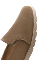 Women's Mink Suede Leather Comfort Loafer | Derimod