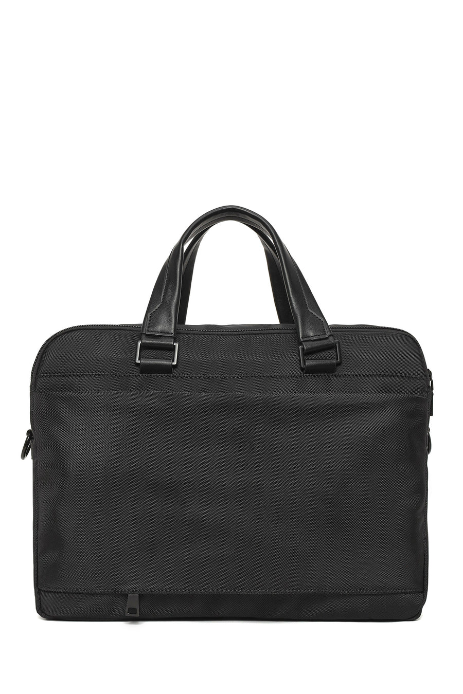 Men's Black Long Strap Briefcase