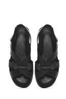 
Women's Black Thick Sole Leather Comfort Sandal
 | Derimod