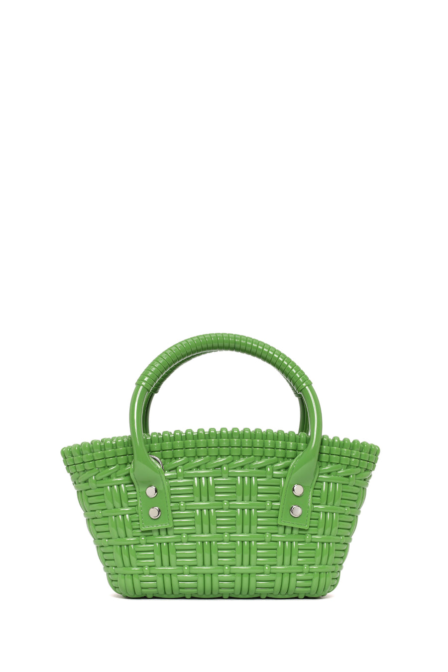 Women's Green Long Strap Mini Jelly Handbag