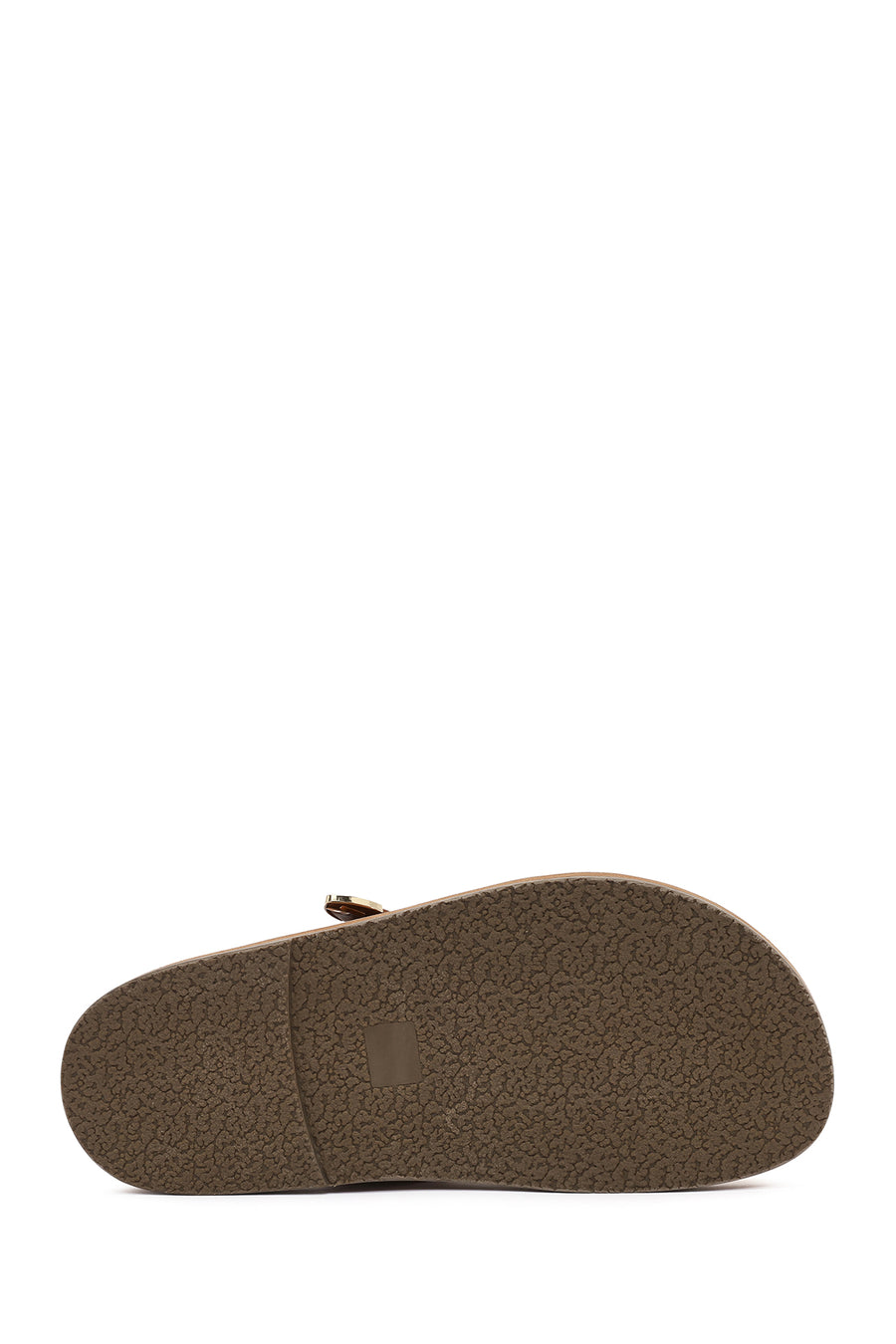Women's Tan Buckled Slippers