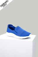 Saks Blue Fabric Women's Sneaker | Derimod