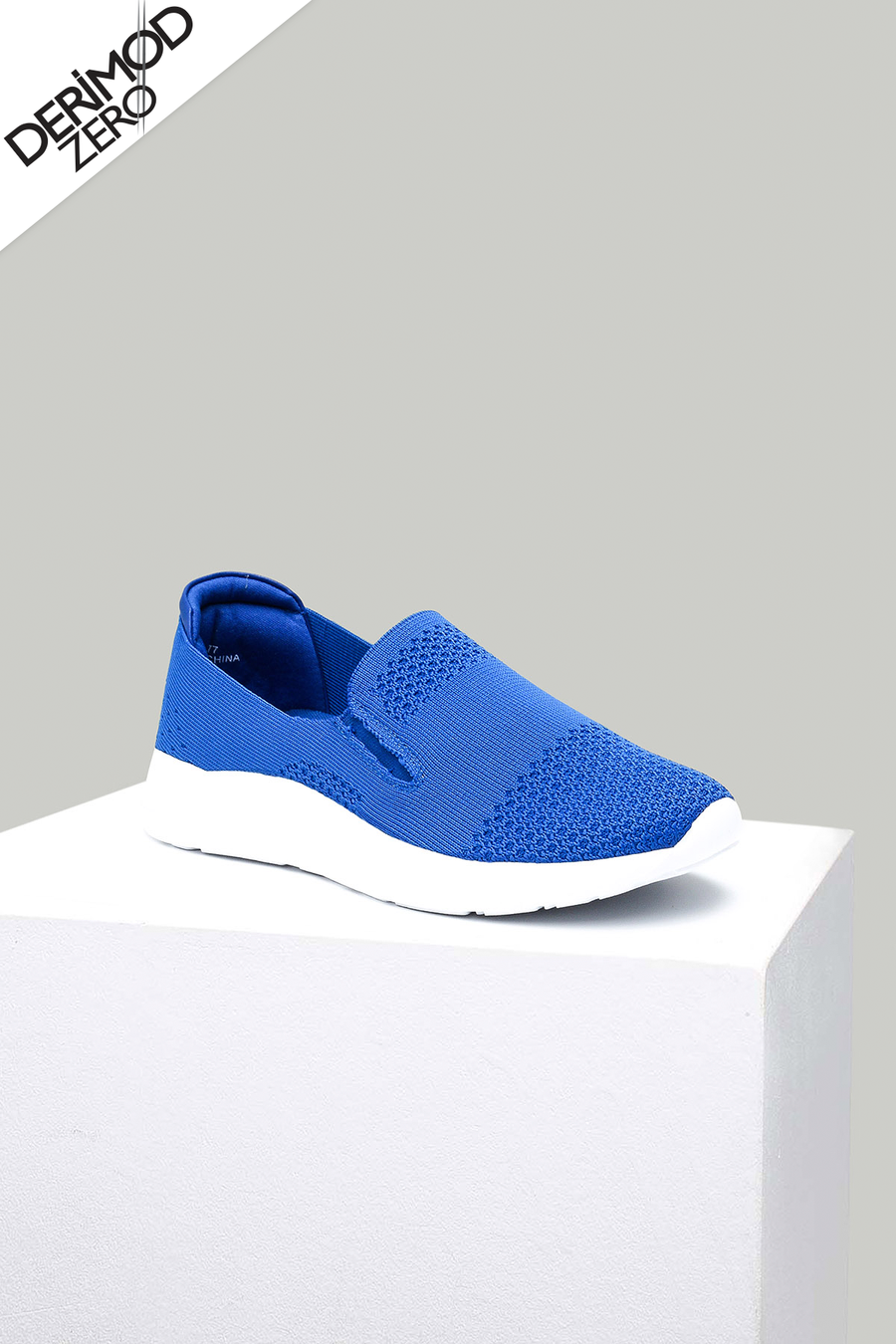 Saks Blue Fabric Women's Sneaker