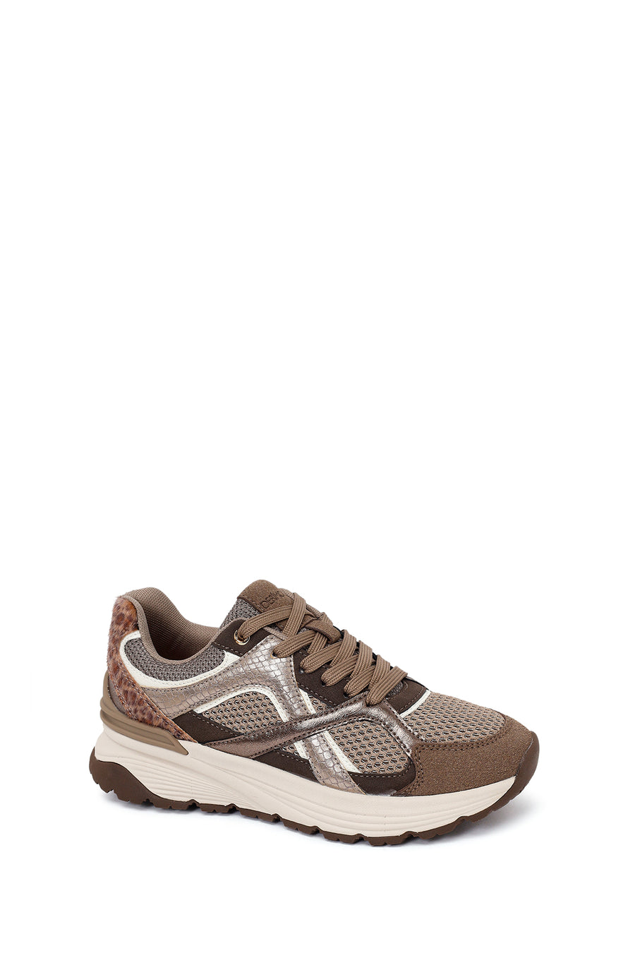 Kadın Vizon Bağcıklı Kalın Tabanlı Sneaker