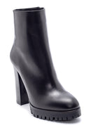 Women's Leather Heeled Boots | Derimod