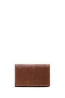 Men's Tan Leather Card Holder | Derimod