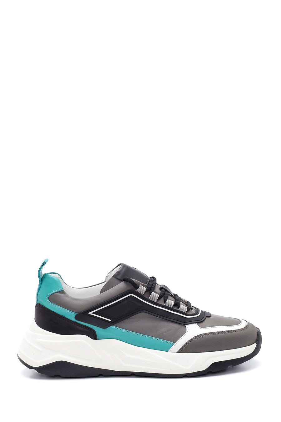 Erkek Deri Şerit Detaylı Sneaker 22SFD617118 | Derimod