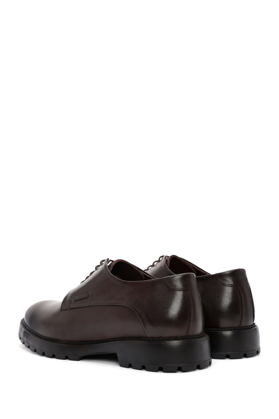 Men's Brown Lace-up Leather Casual Shoes