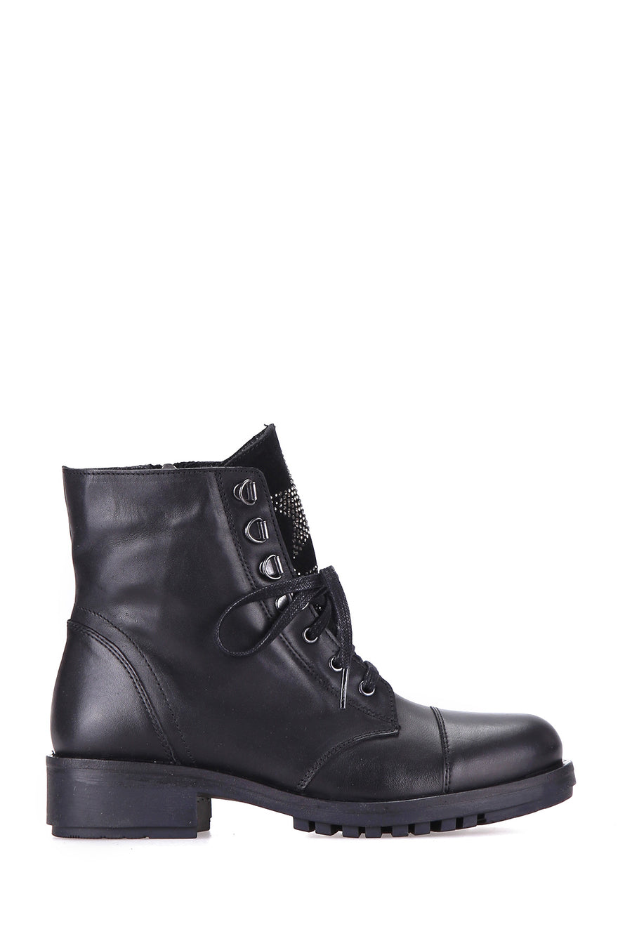 Star Detailed Women's Leather Boots