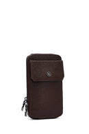 Men's Brown Leather Crossbody Bag | Derimod