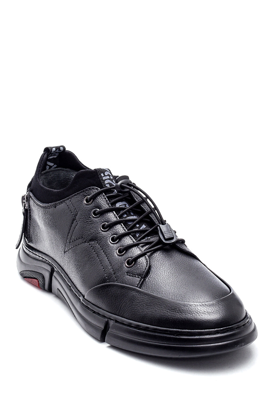 Men's Leather Zipper Detailed Sneaker