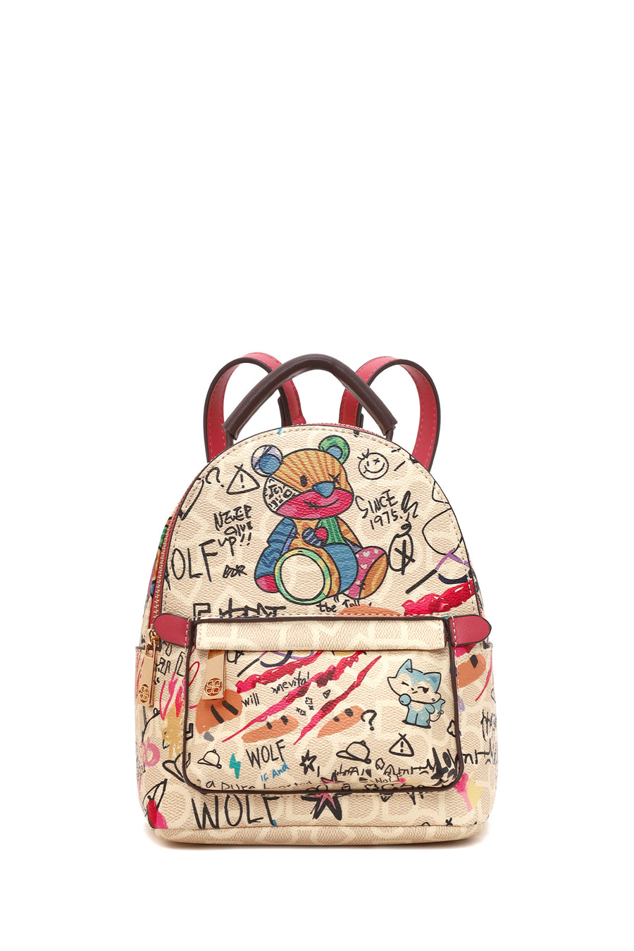 Woman Multicolored Printed Backpack AB100035SB | Derimod