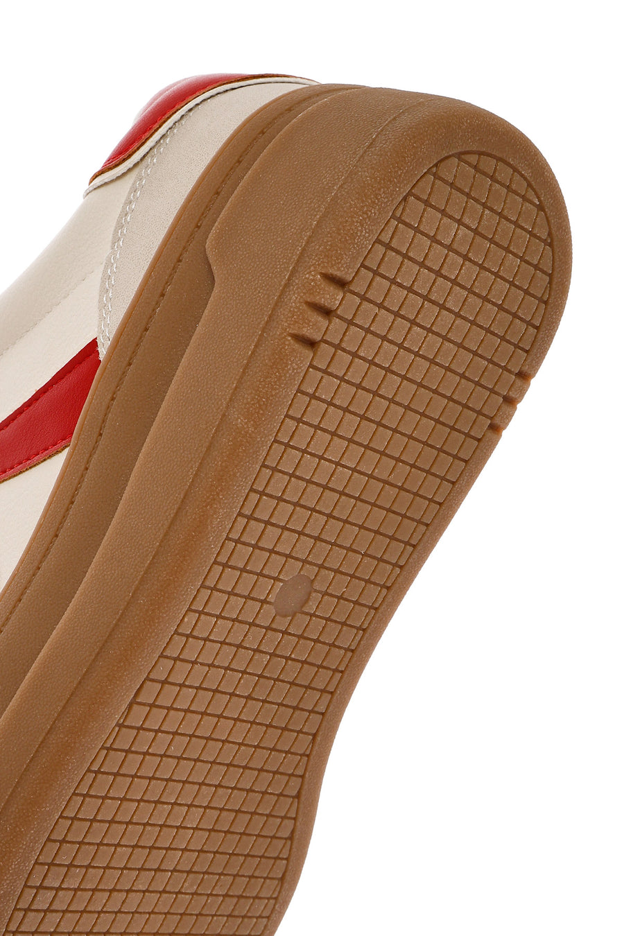 Women's Beige Lace-Up Chunky Sole Sneakers