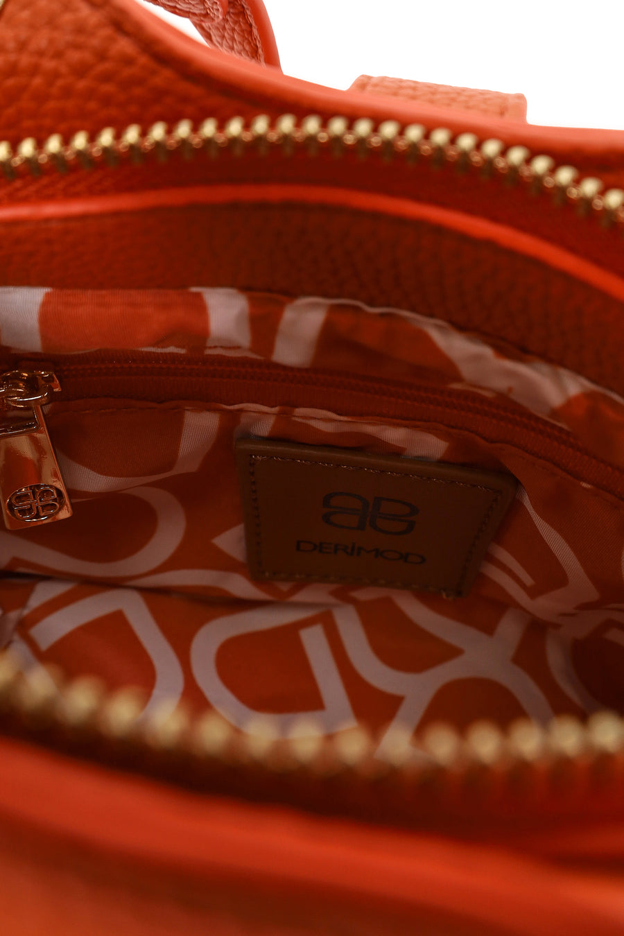 Woman Orange Long-Strap Mini Shoulder Bag