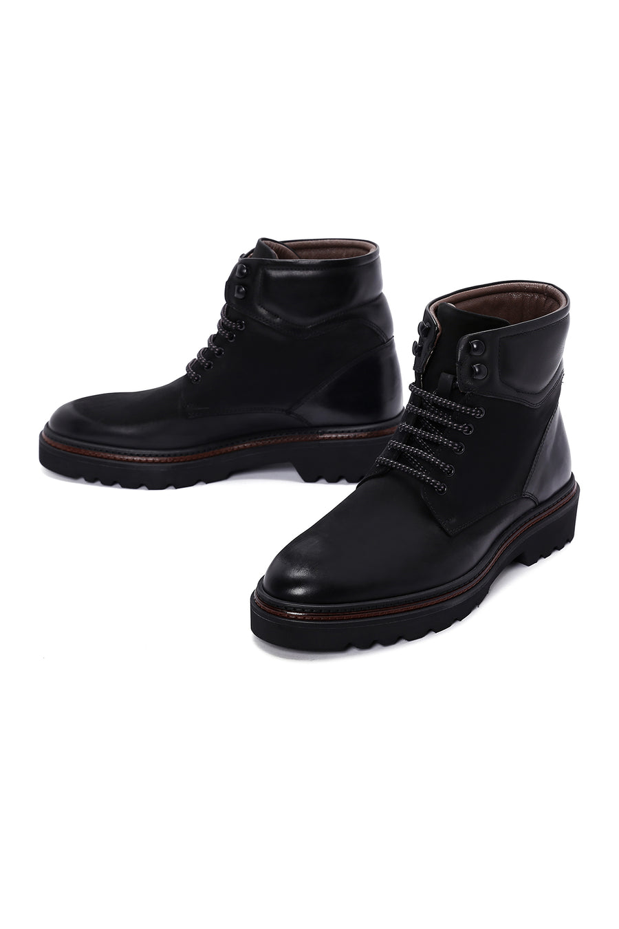 Men's Black Leather Boots