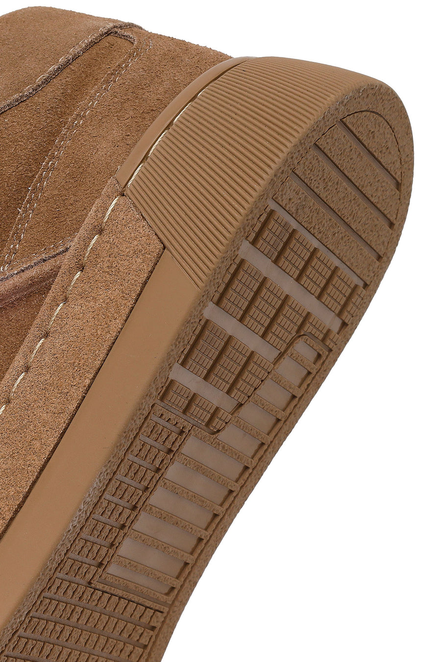 Erkek Vizon Bağcıklı Süet Deri Sneaker