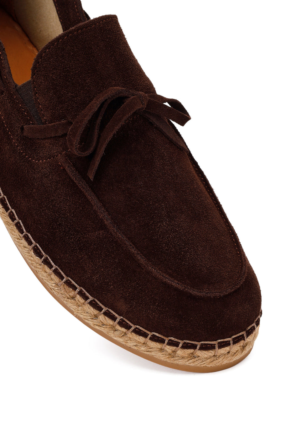 Male Brown Suede Espadrilles