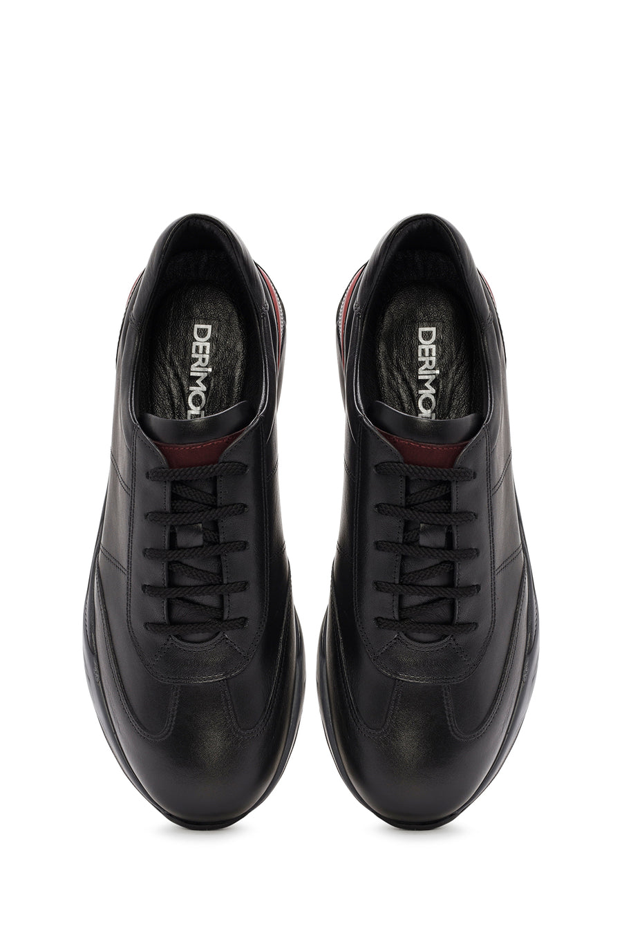 Men's Black Lace-up Leather Casual Shoes