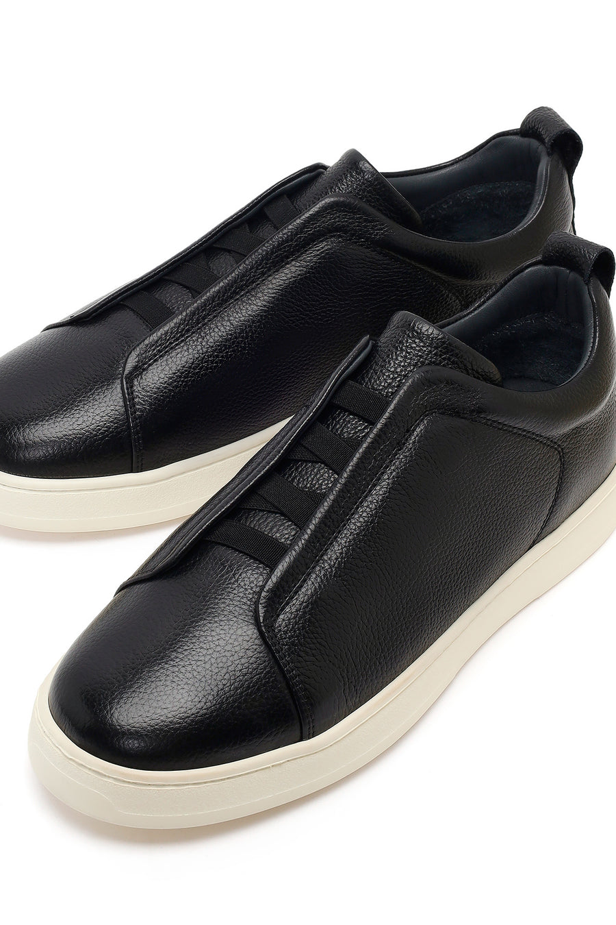 Erkek Siyah Deri Sneaker